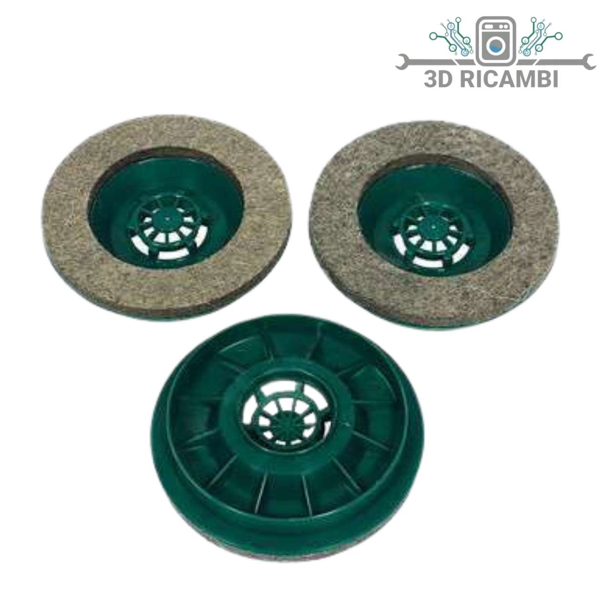 3 SPAZZOLE ADATTABILI A LUCIDATRICI PL510-PL511 IN FELTRO
