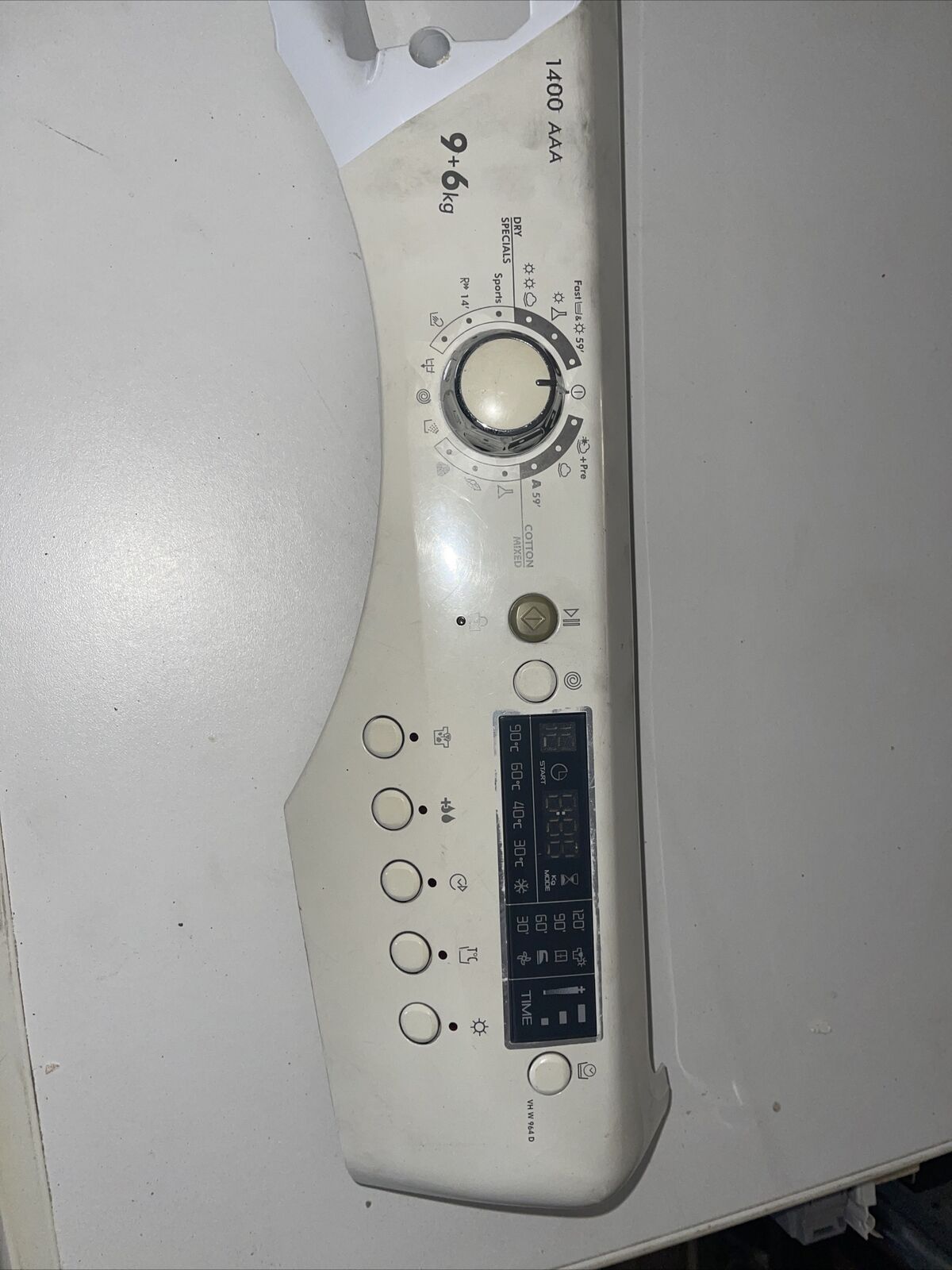 SCHEDA MODULO PANNELLO COMANDI PER LAVATRICE LAVASCIUGA CANDY HOOVER   VHW964D USATO