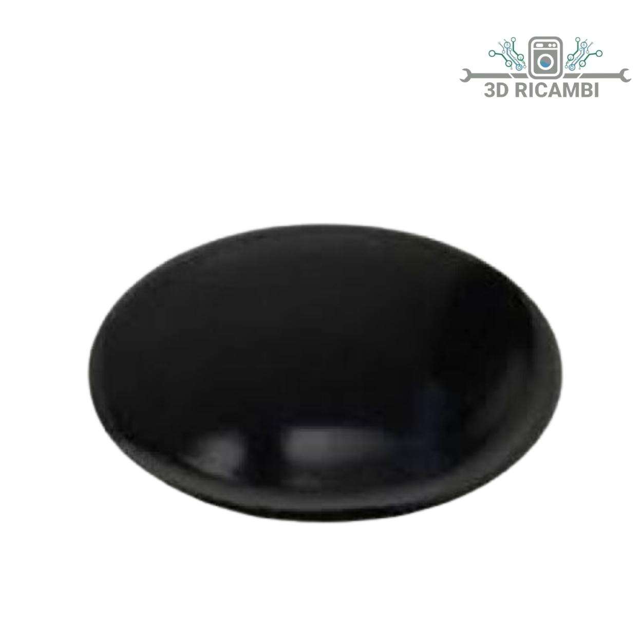 CAPPELLOTTO PIATTELLO MEDIO NERO LUCIDO 75 Mm PER PIANO COTTURA  ARISTON INDESIT S0236