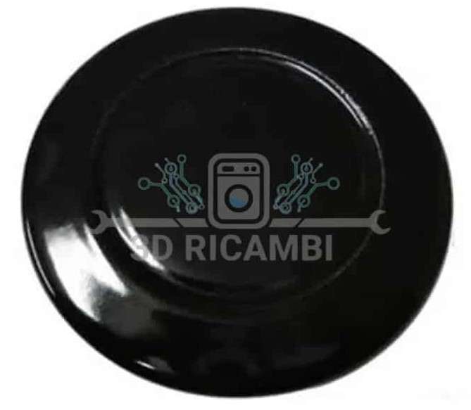 CAPPELLOTTO PIATTELLO  RAPIDO NERO LUCIDO 100mm PER PIANO COTTURA  ARISTON INDESIT S0240