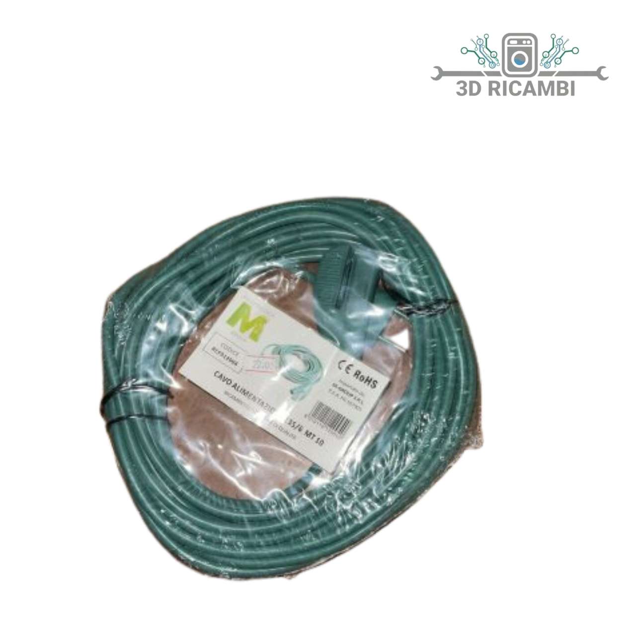 CAVO ALIMENTAZIONE COMPATIBILE PER ASPIRAPOLVERE VORWERK FOLLETTO VK135/136 10MT