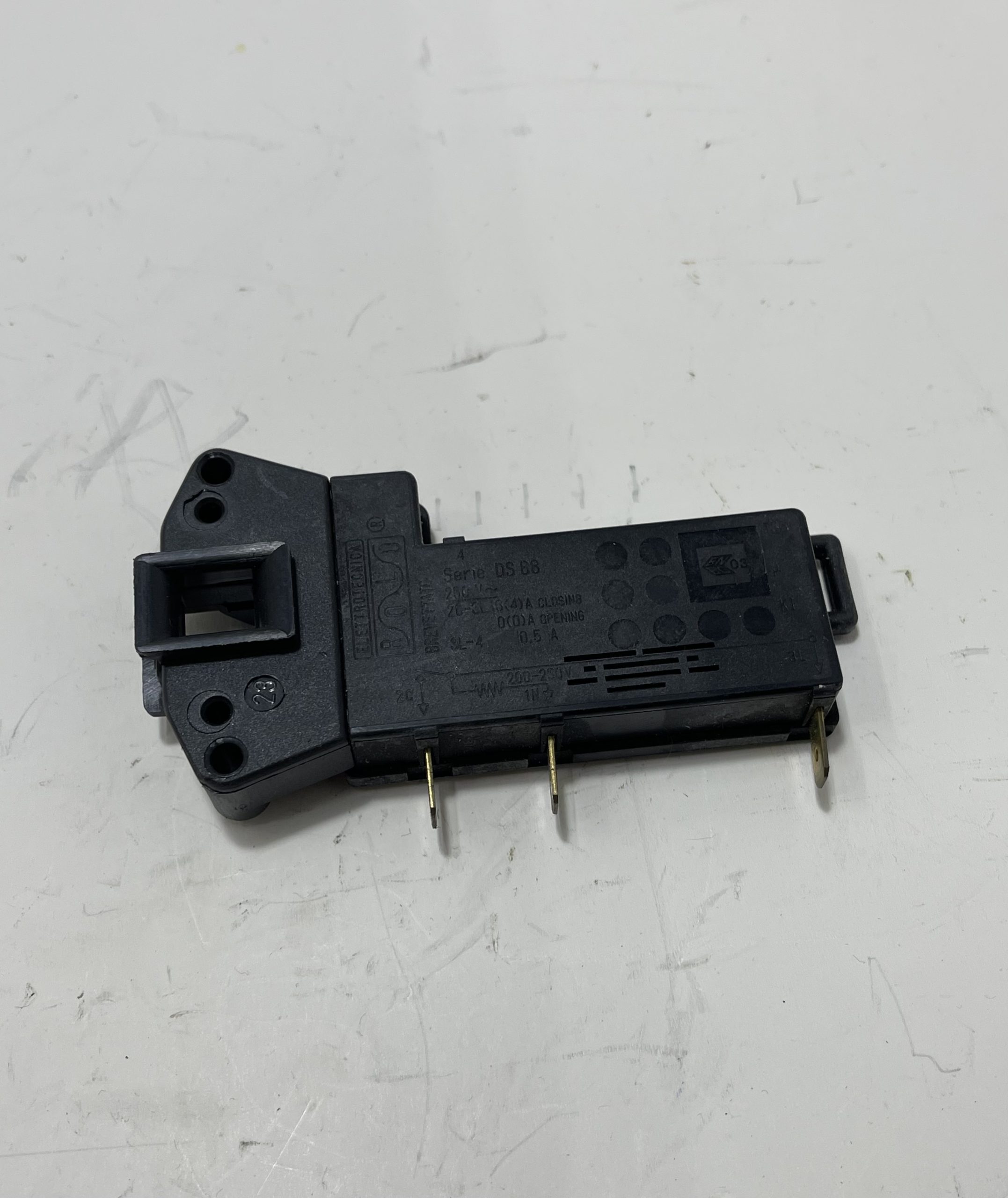 ELETTROSERRATURA  BLOCCO PORTA PER LAVATRICE LAVASCIUGA ZEROWATT  CANDY  HOOVER ROLD 57.023 D121107