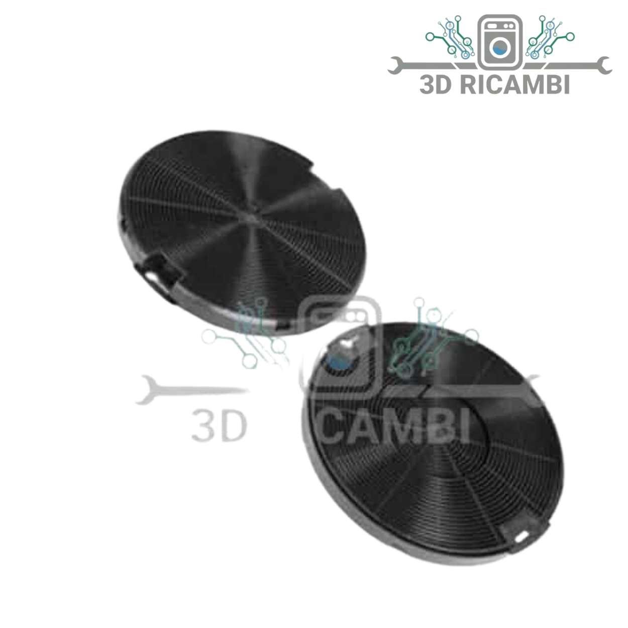 FILTRO PER CAPPA FABER  IKEA  REX ZOPPAS  ELECTROLUX 2 PEZZI DIAM. 15,5 CM H 1,6 CM LAK2008