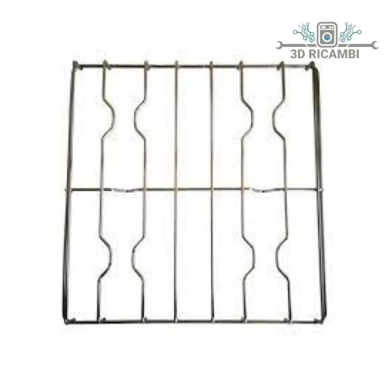 GRIGLIA IN FILO ED ACCIAIO INOX A 4 FUOCHI  PER PIANO COTTURA SMEG 456✖️447 F5312