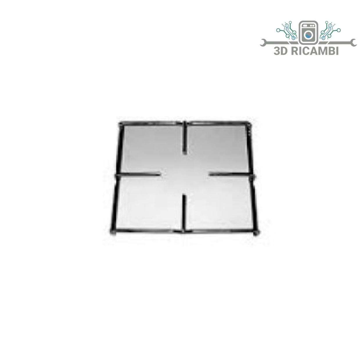 GRIGLIA IN FILO ED ACCIAIO INOX PER PIANO COTTURA ELECTROLUX REX CON 1 FUOCO F4414