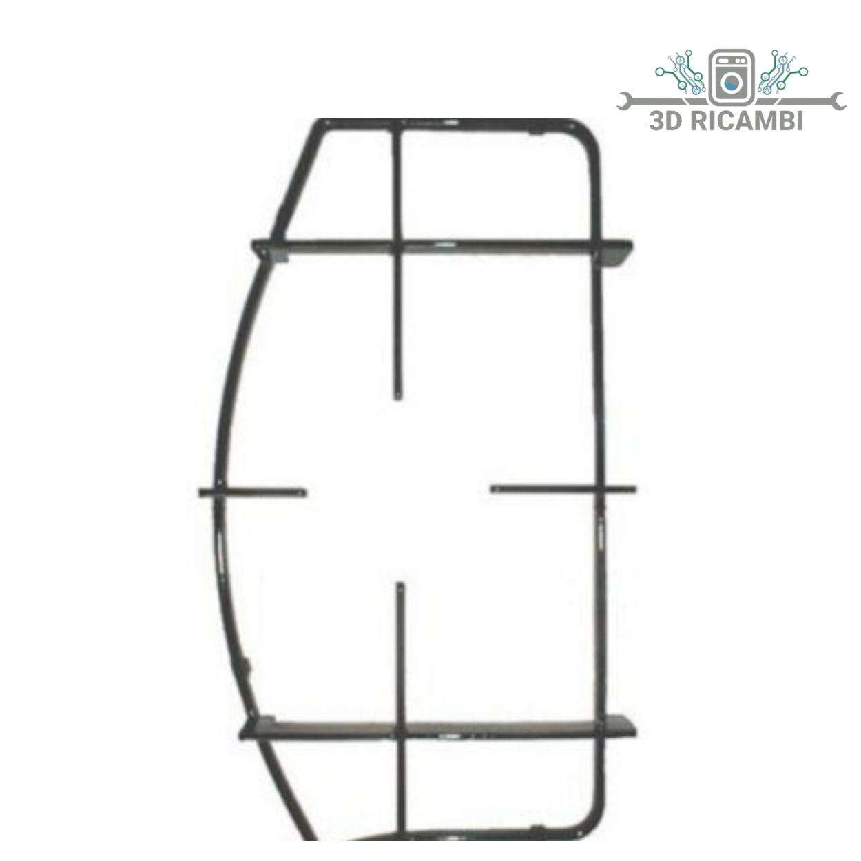 GRIGLIA IN FILO PER PIANO COTTURA INDESIT ARISTON A 1 FUOCO DESTRA 387✖️202 P0277