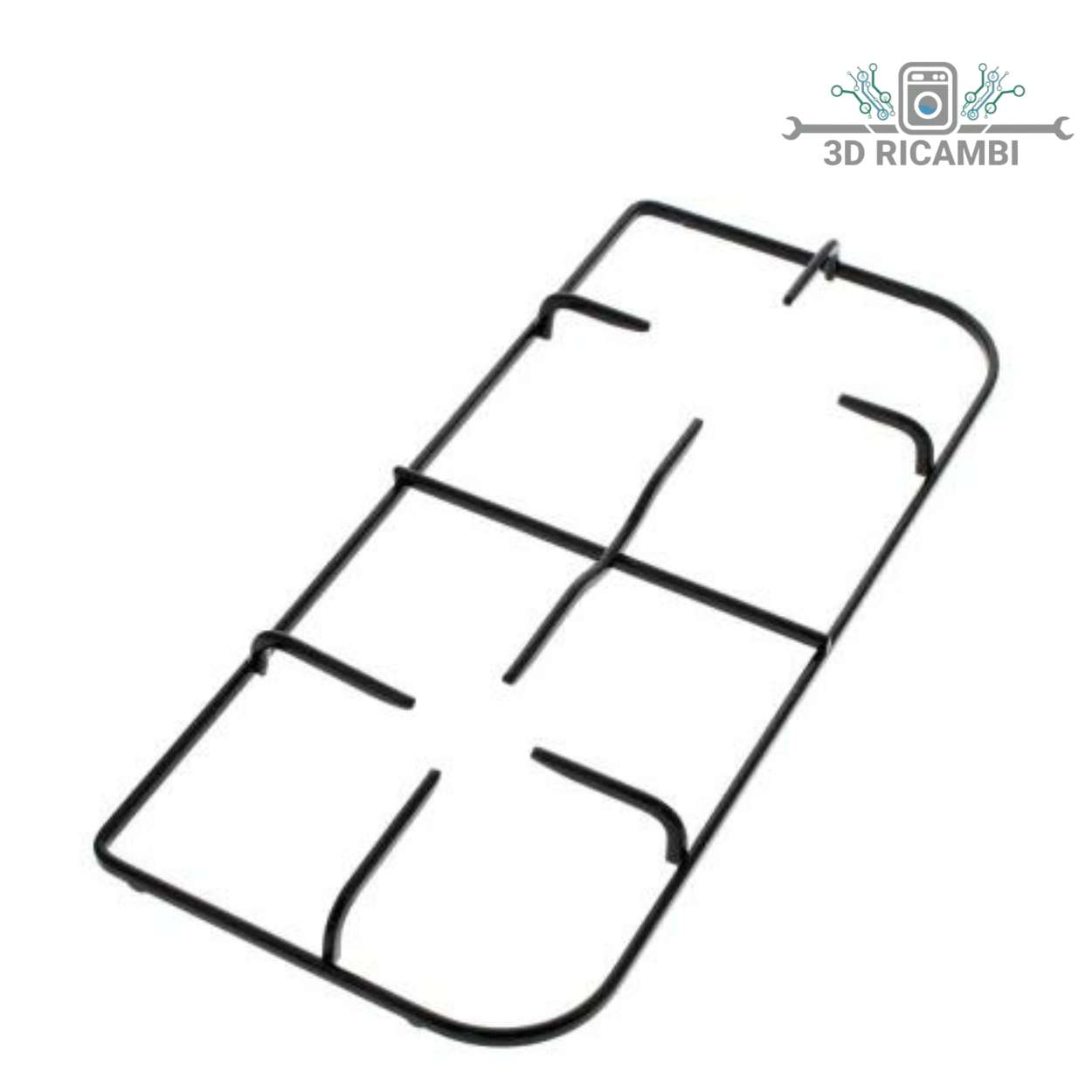 GRIGLIA IN GHISA 2 FUOCHI PER  CUCINA  PIANO COTTURA INDESIT ARISTON 50✖️50  C00116034