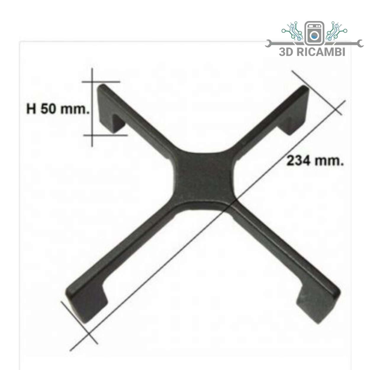 GRIGLIA IN GHISA  PER PIANO COTTURA ARISTON INDESIT A 1 FUOCO PICCOLO G0224