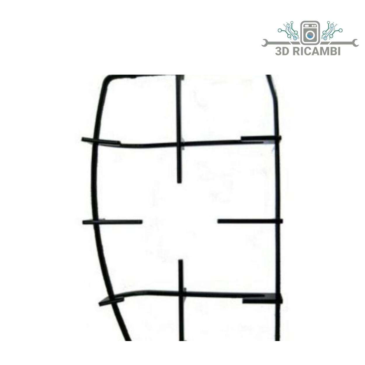 GRIGLIA IN PIATTINA PER PIANO COTTURA ARISTON INDESIT A 1 FUOCO 380✖️245  P2762