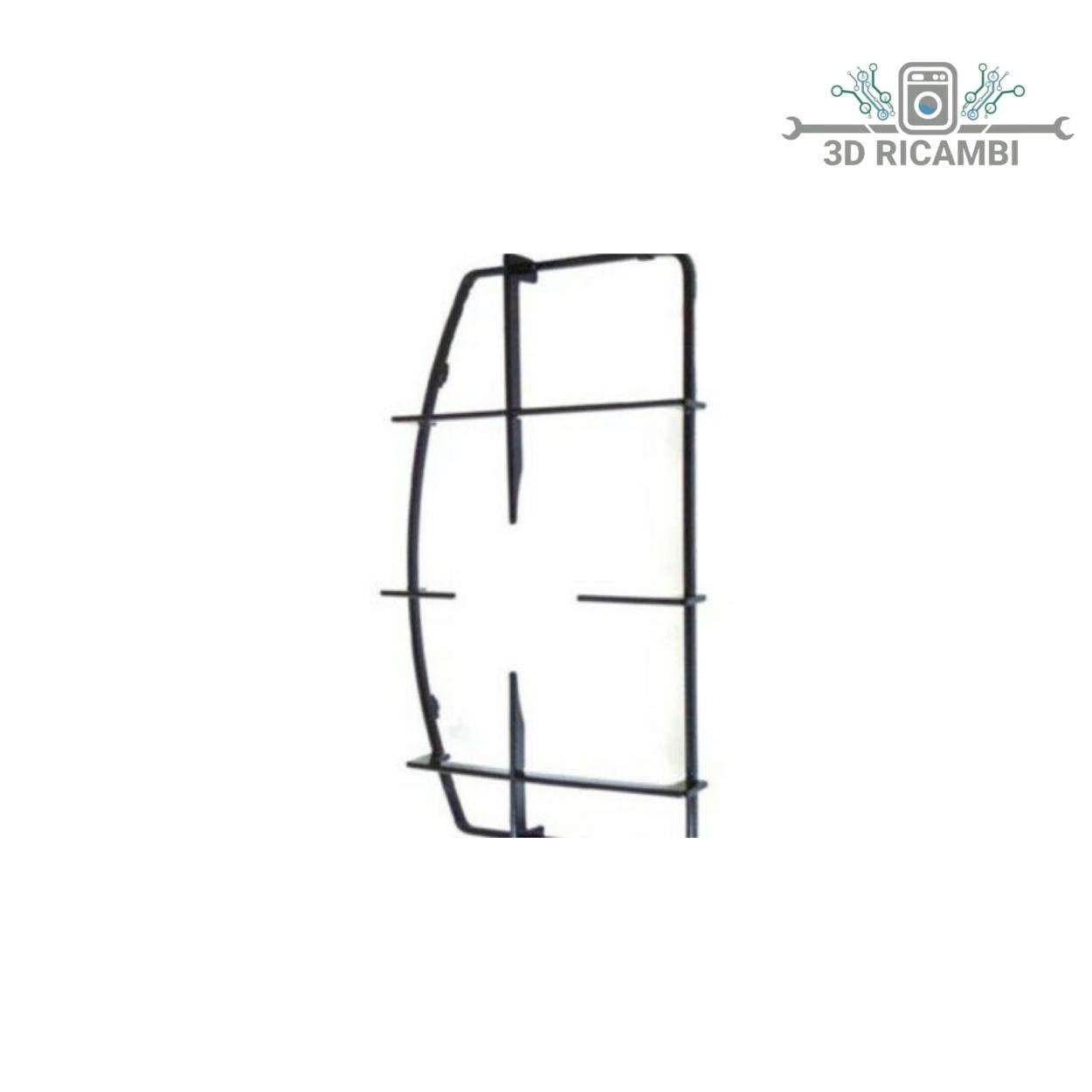 GRIGLIA IN PIATTINA  PER PIANO COTTURA ARISTON INDESIT A 1 FUOCO DESTRA 380✖️215 P0291