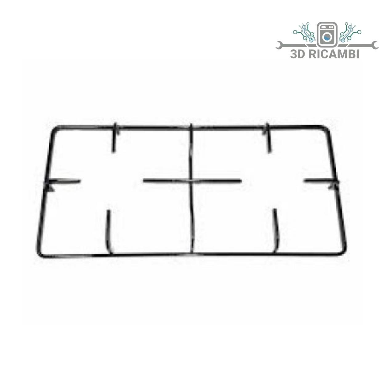 GRIGLIA IN PIATTINA PER PIANO COTTURA CANDY HOOVER STAR 112 A 2 FUOCHI 480✖️245  P5556