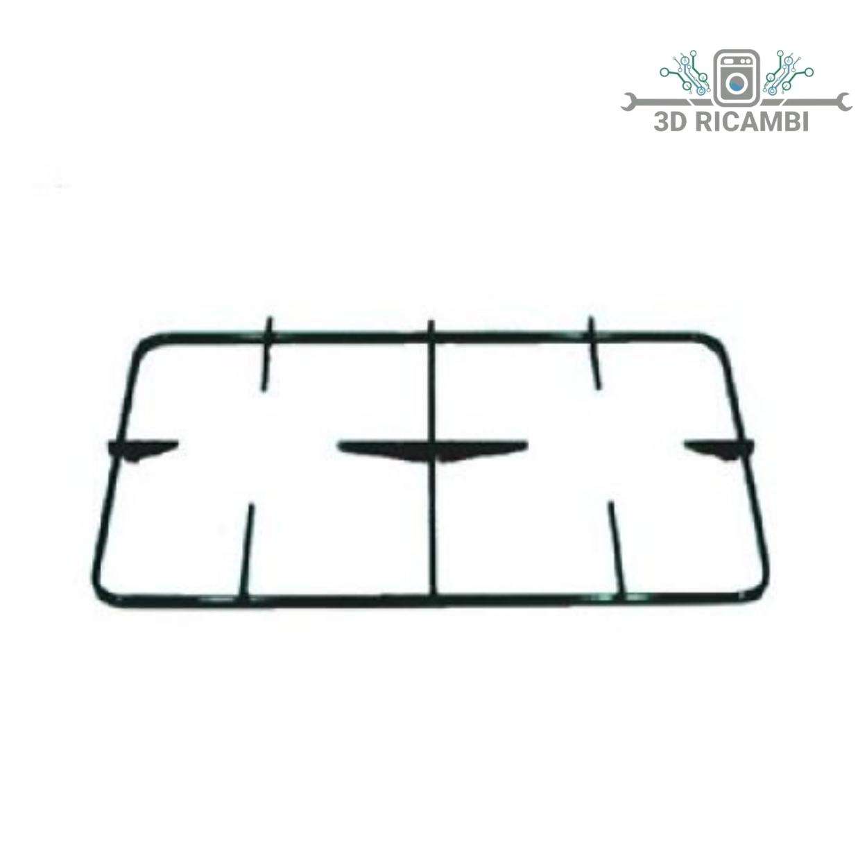 GRIGLIA IN PIATTINA PER PIANO COTTURA ELECTROLUX ZANUSSI REX A 2 FUOCHI 455✖️268 P6750