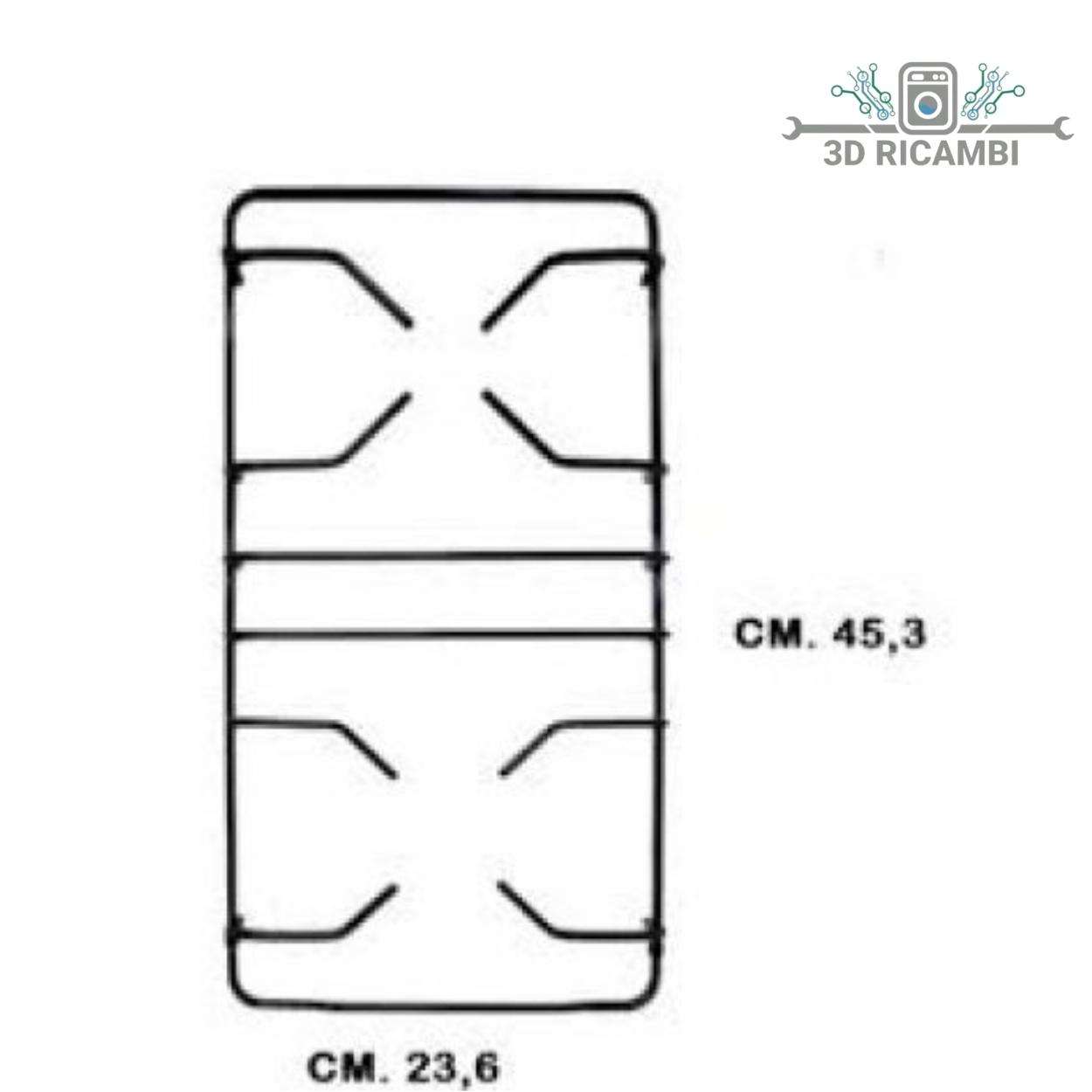 GRIGLIA IN PIATTINA PER PIANO COTTURA FRANKE 133.0040.099