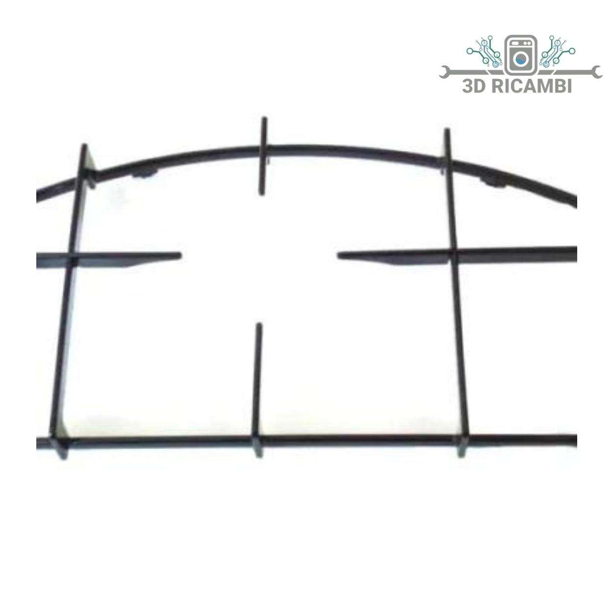 GRIGLIA IN PIATTINA PER PIANO COTTURA INDESIT ARISTON  A 1 FUOCO SINISTRA 380✖️215 P0293