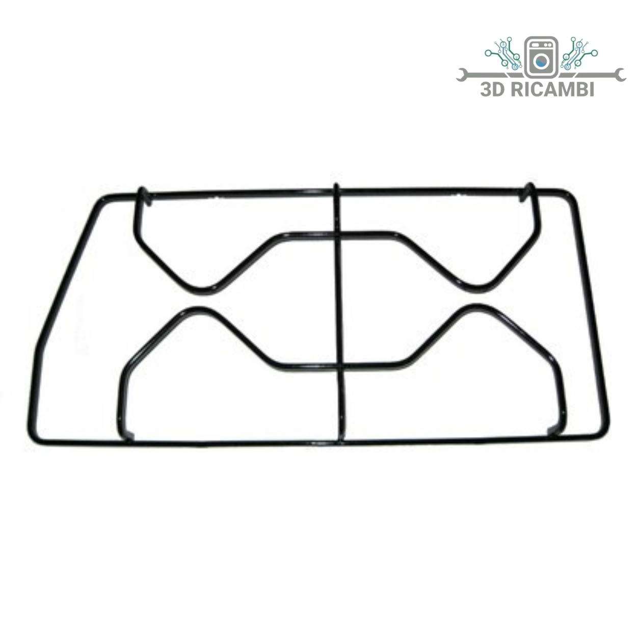 GRIGLIA IN PIATTINA  PER PIANO COTTURA WHIRPOOL IGNIS A 2 FUOCHI SINISTRA 450✖️275 P2563