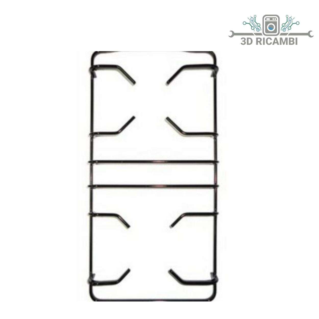 GRIGLIA IN PIATTINA PIANO COTTURA SMEG A 2 FUOCHI 405✖️270 P5367