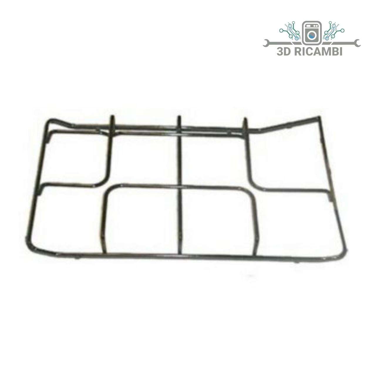 GRIGLIA IN PIATTINA SINISTRA PER PIANO COTTURA  ELECTROLUX REX ZANUSSI A 2 FUOCHI P4473 460✖️272