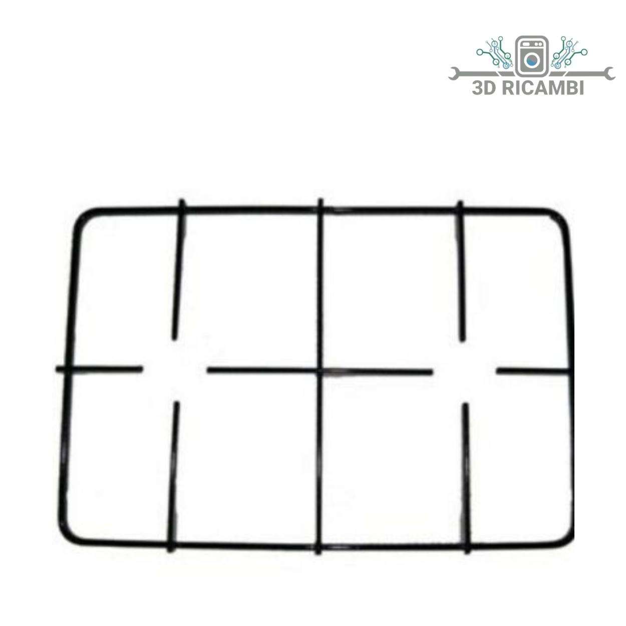 GRIGLIA PER PIANO COTTURA REX ELECTROLUX A 2 FUOCHI 413✖️278  P6753