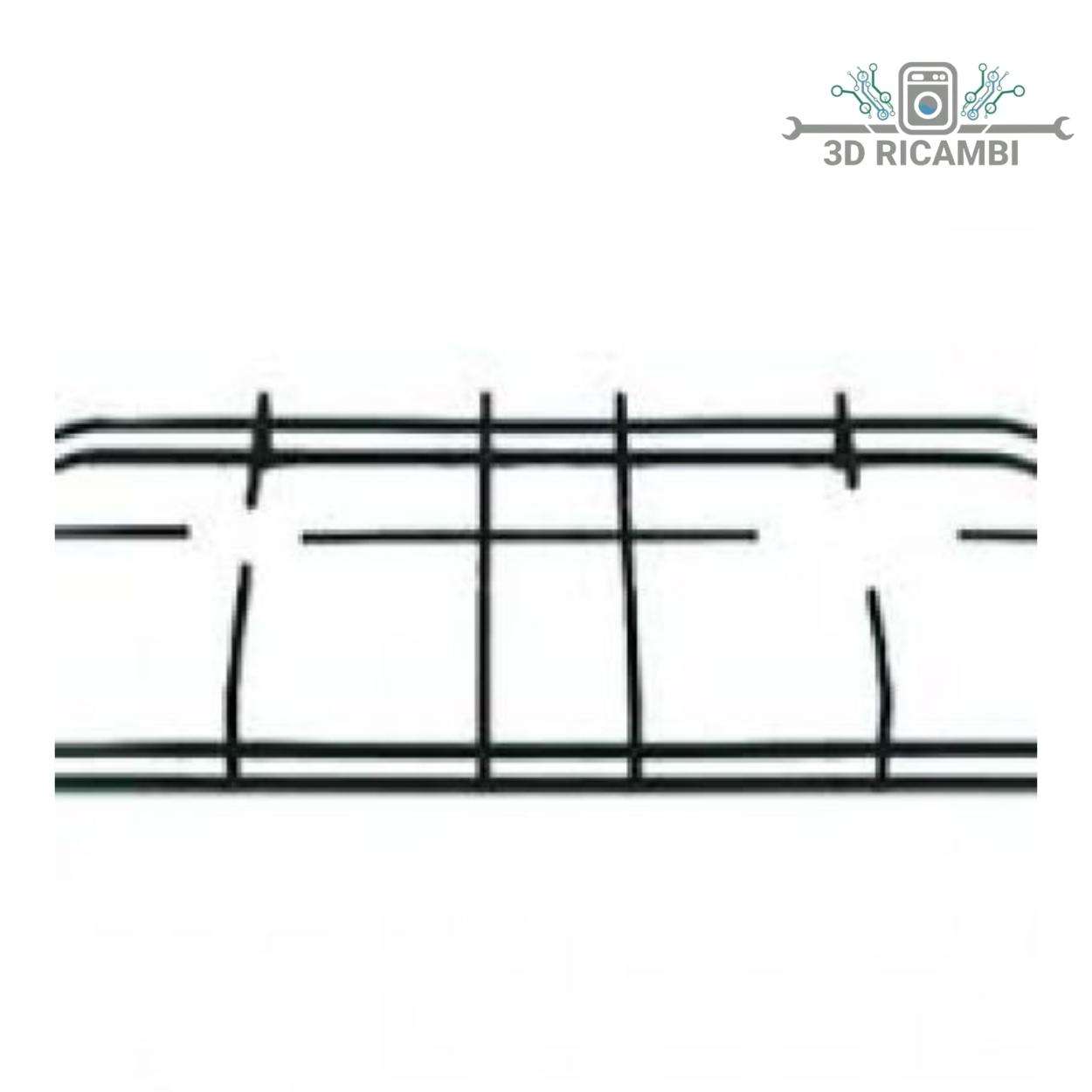 GRIGLIA PIATTINA PIANO COTTURA NARDI A 2 FUOCHI 454✖️245 P3653