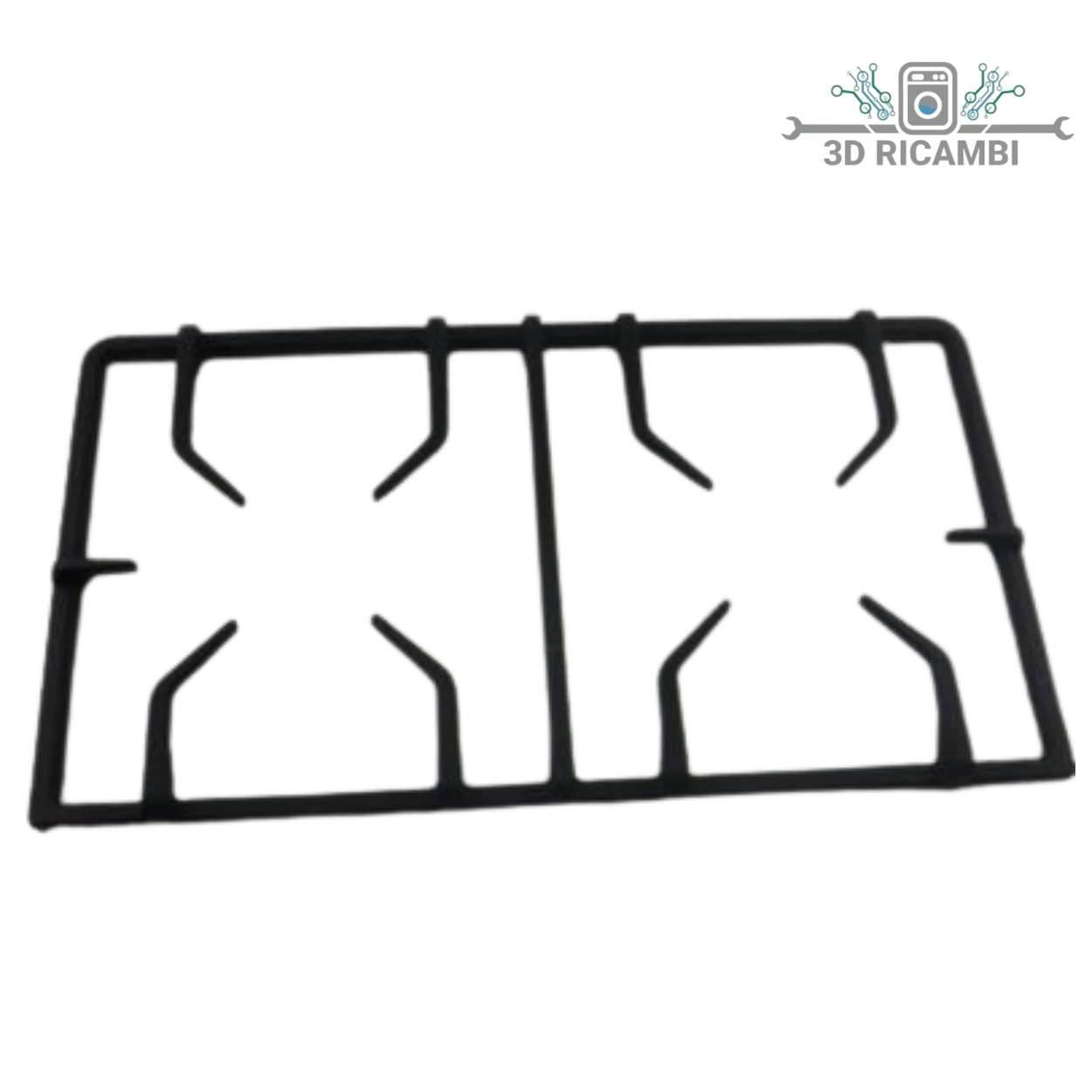 GRUPPO GRIGLIA IN GHISA DESTRA SINISTRA LATERALE PER PIANO COTTURA SMEG 694091593