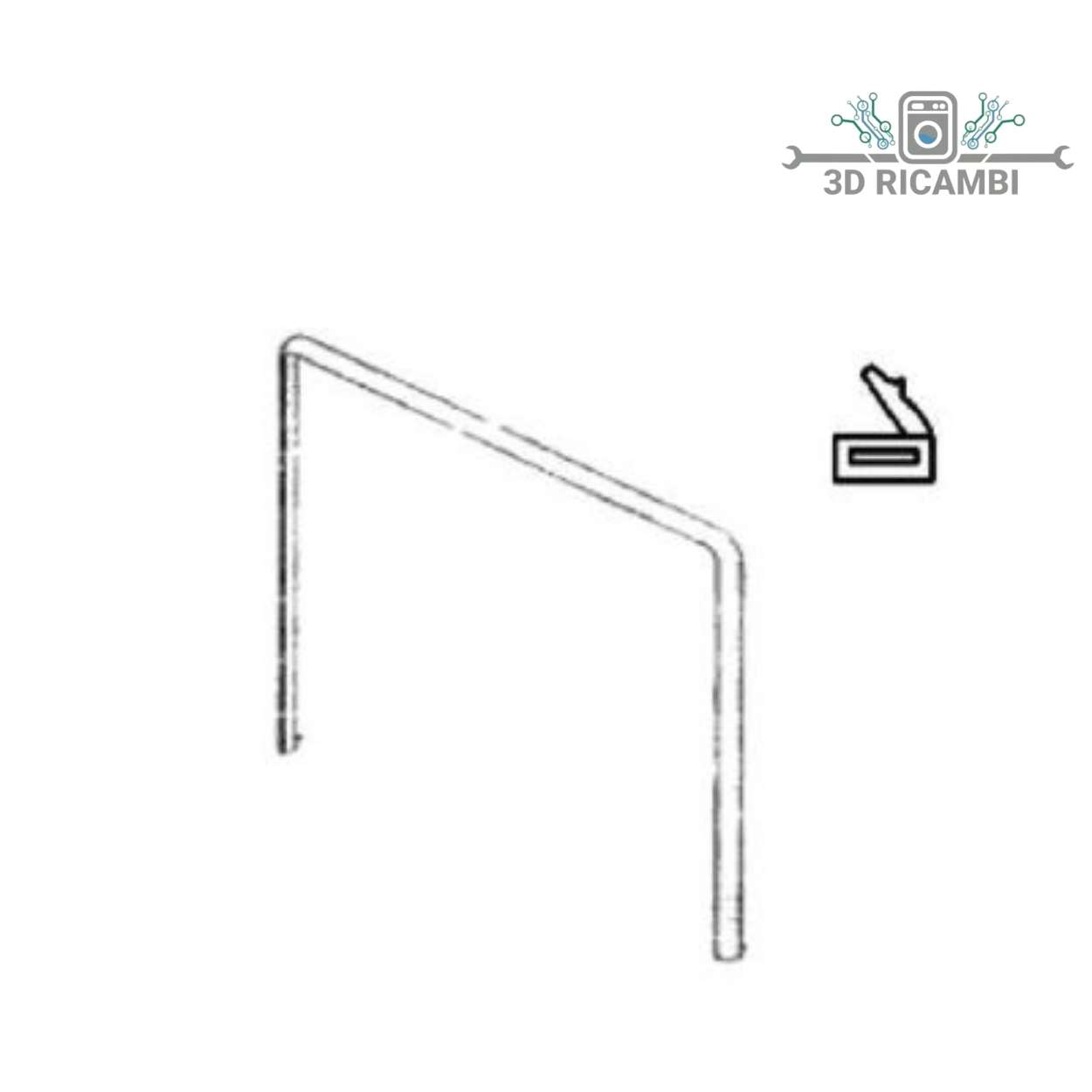 GUARNIZIONE PER FORNO ARISTON INDESIT  CON LUNETTE 330mm LATO 1050mm Lunghezza A0252
