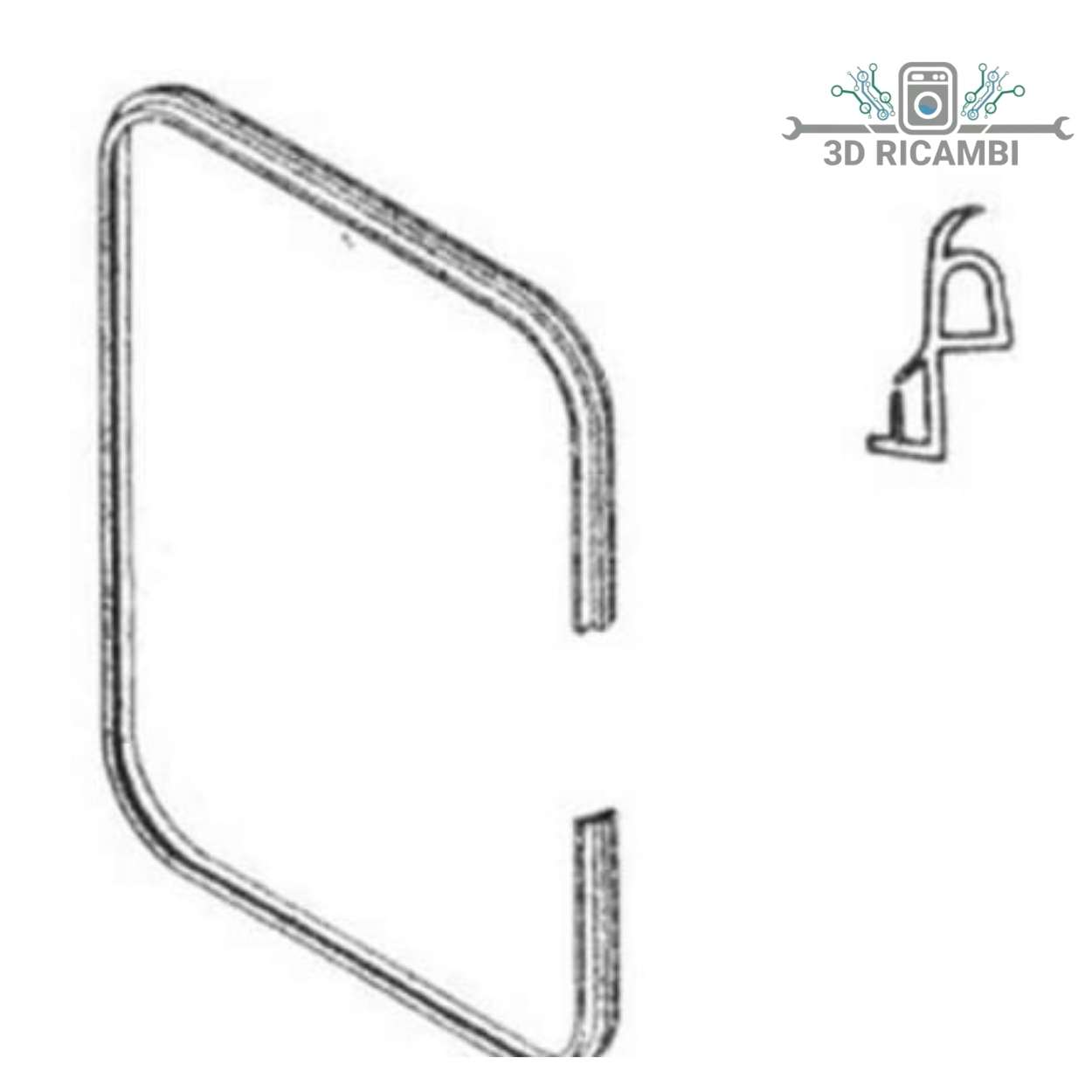 GUARNIZIONE PER FORNO CUCINA FRANKE LUNGHEZZA 1210 Mm A1550