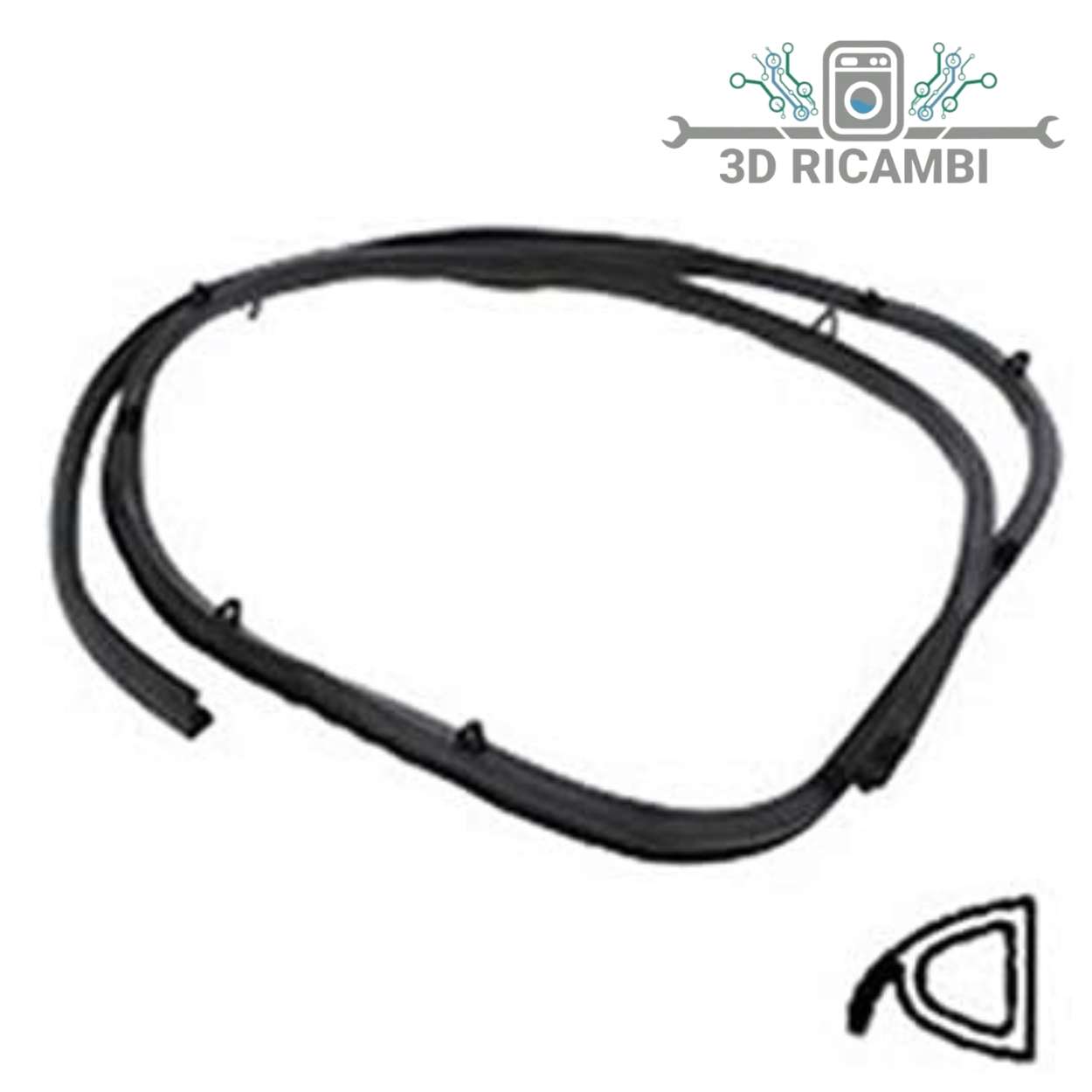 GUARNIZIONE PER FORNO O  CUCINA CON MOLLE LUNGA  SAMET 1215 Mm  A4752