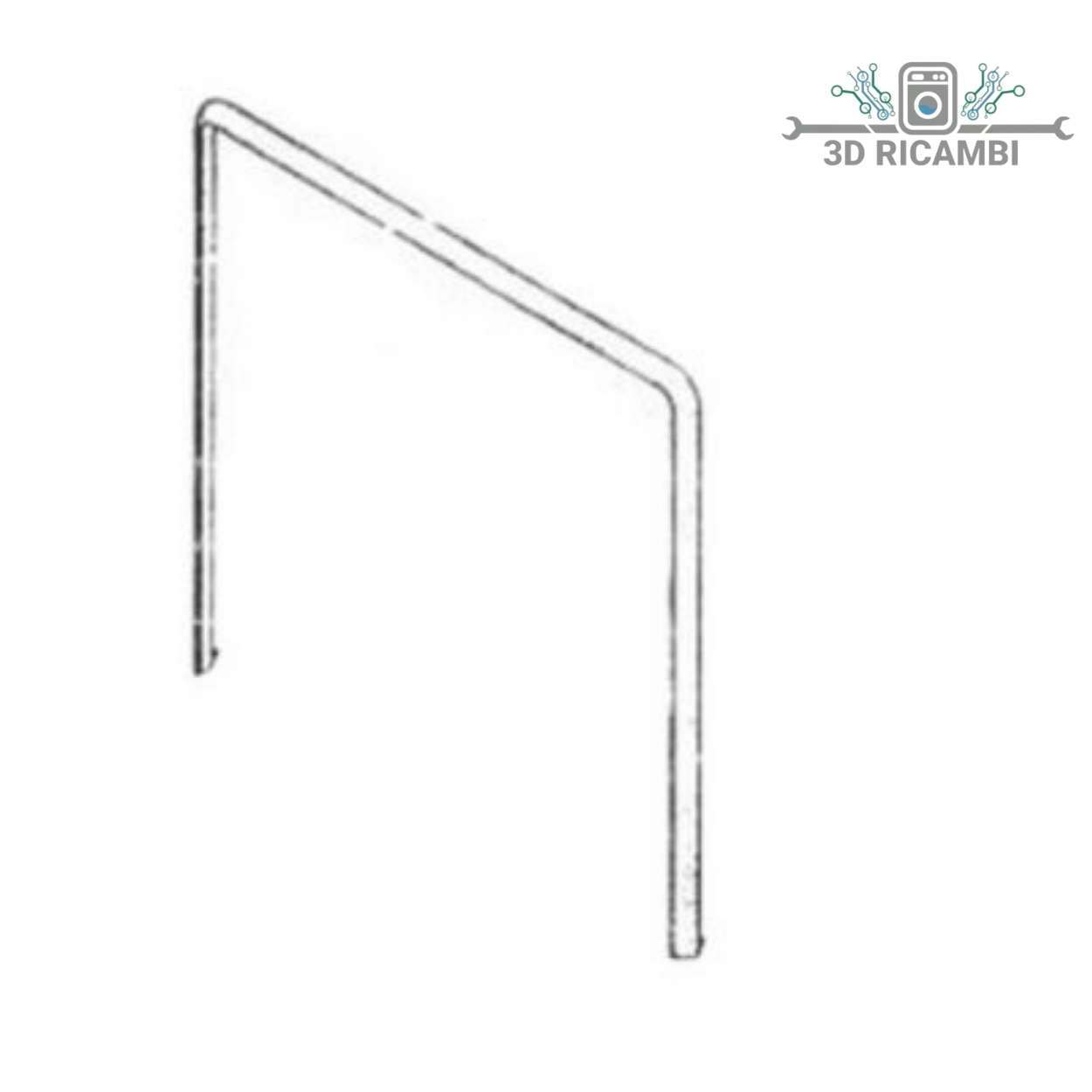 GUARNIZIONE PORTA FORNO   CANDY HOOVER ZEROWATT STAR112 2 LUNETTE 2 GANCI  1030mm Lunga A5550