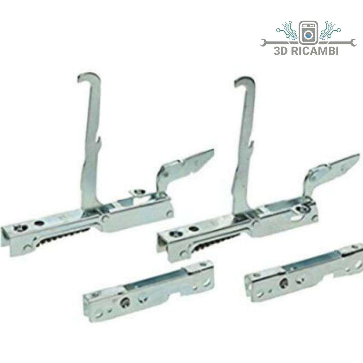 KIT CERNIERE +  CONTROCERNIERE PORTARULLI PER CUCINA FORNO SMEG KCF5394