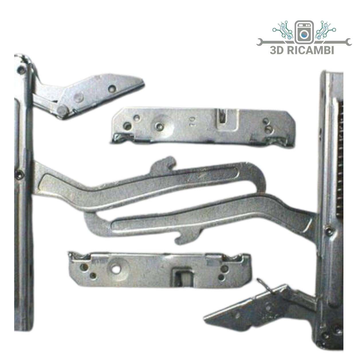 KIT CERNIERE + CONTROCERNIERE  PORTARULLI PER FORNO ARISTON INDESIT KCF0294