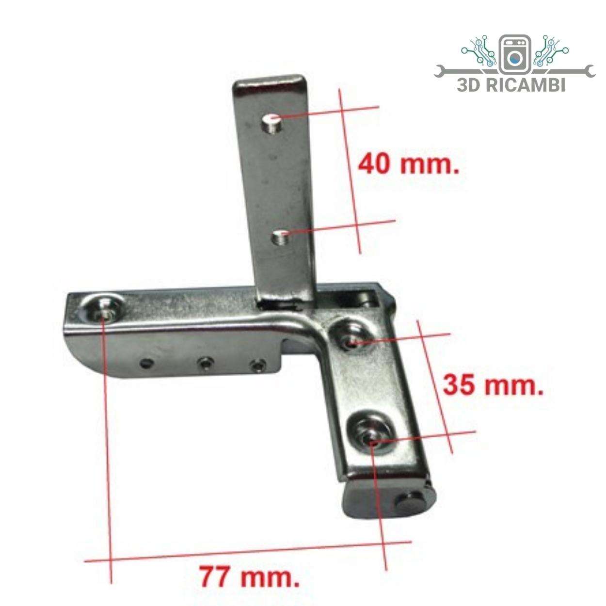 KIT CERNIERE PER PORTA FORNO REX ELECTROLUX FRATELLI ONOFRI KCF4090