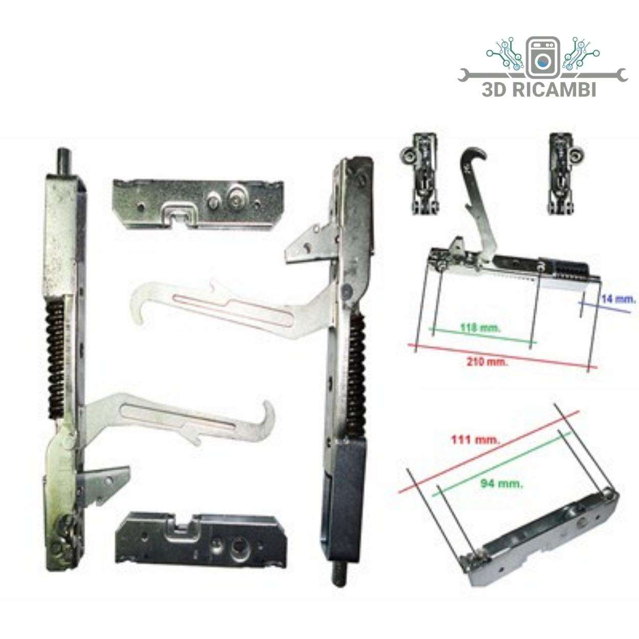 KIT CERNIERE PER PORTA PESANTE FORNO  NARDI KCF3698