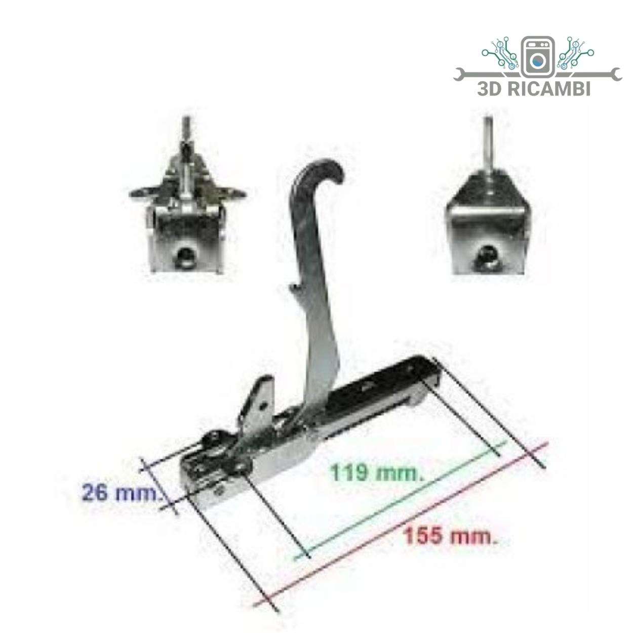 KIT CERNIERE PORTA FORNO ILVE+ 2  CONTROCERNIERE PORTARULLI KCF2690