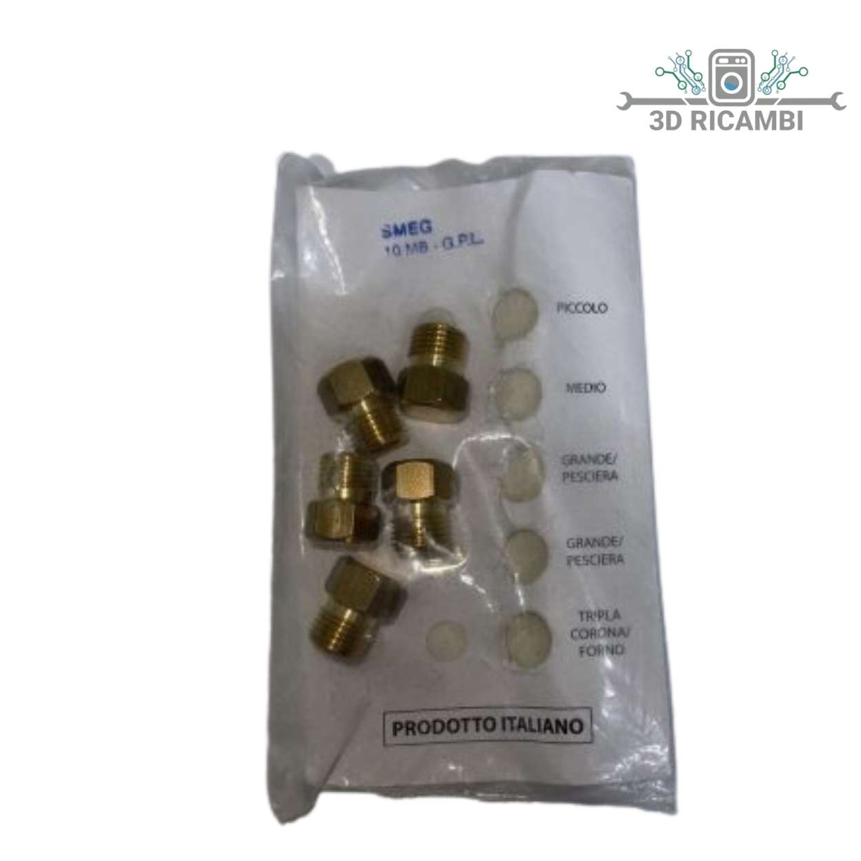 KIT UGELLI PIANO COTTURA SMEG  10MB GPL LA0421
