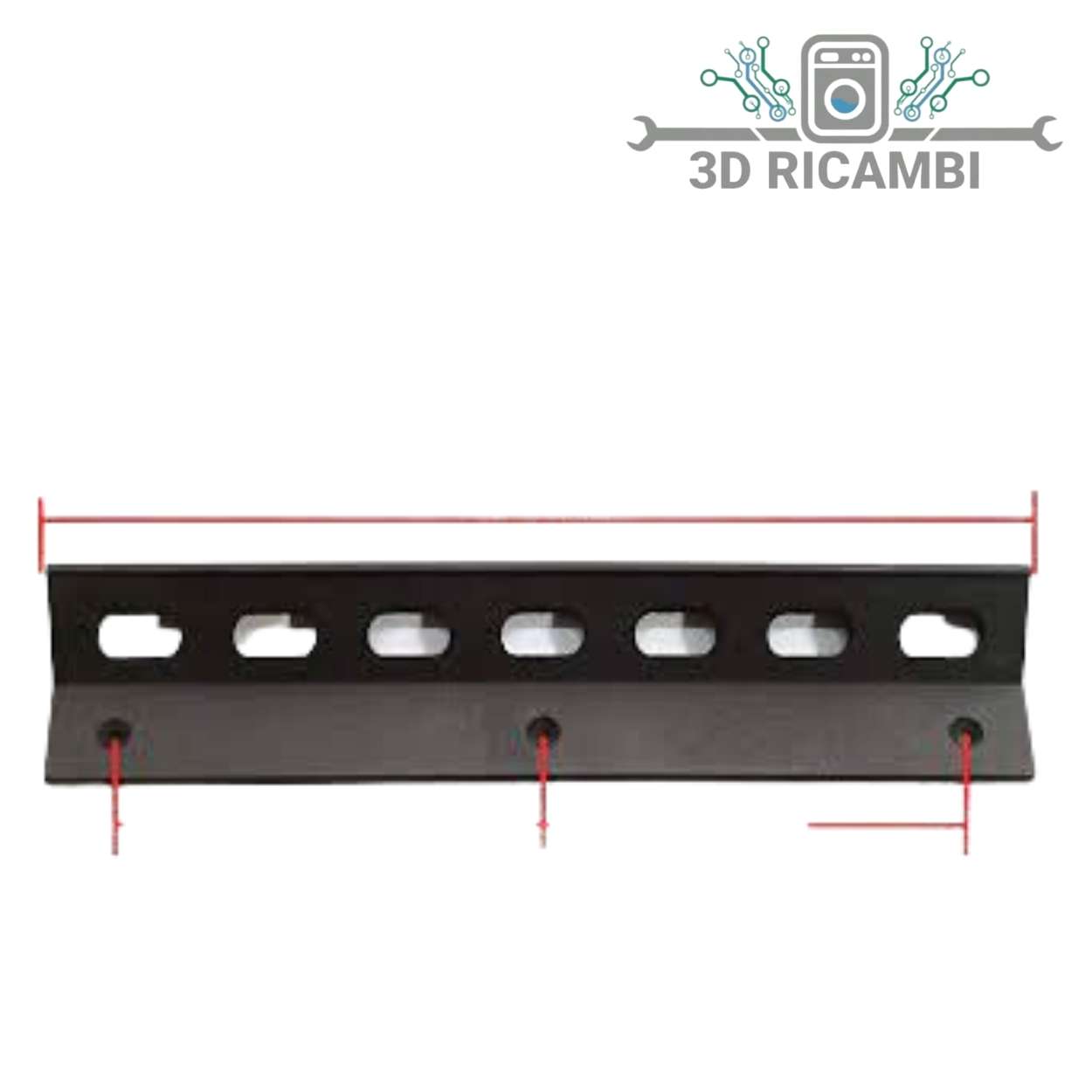 MANIGLIA PER  FORNO  LOFRA MARRONE 295 MM LUNGA M3280