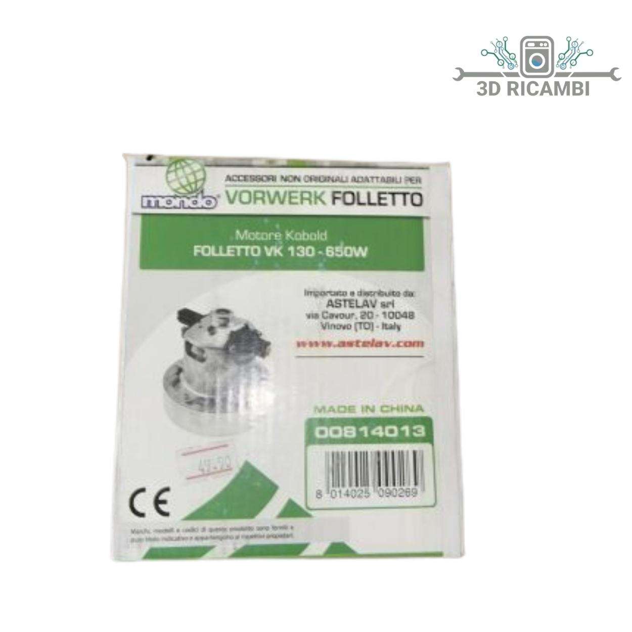 MOTORE COMPATIBILE PER ASPIRAPOLVERE FOLLETTO VORWEK VK130-650w