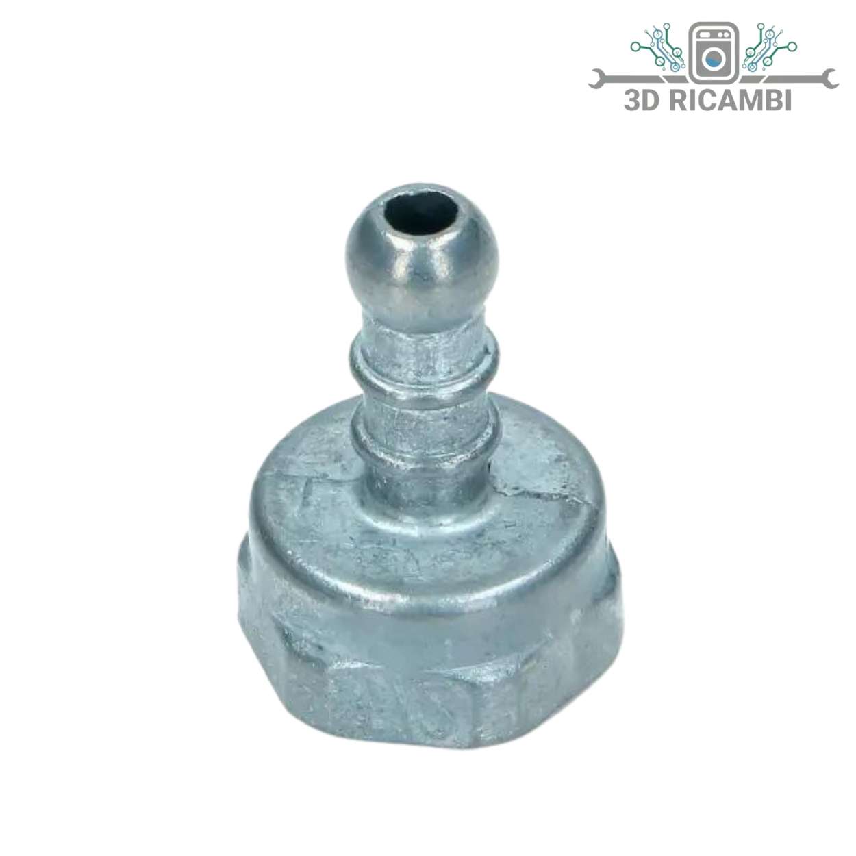 RACCORDO CUCINA PIANO COTTURA PORTAGOMMA DRITTO 1/2" FEMMINA PER GAS METANO