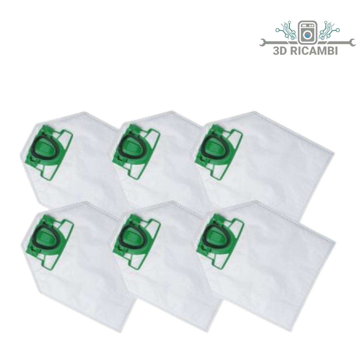 SACCHETTI IN MICROFIBRA AD ALTO POTERE FILTRANTE PER ASPIRAPOLVERE  VORWEK FOLLETTO VK200/220S