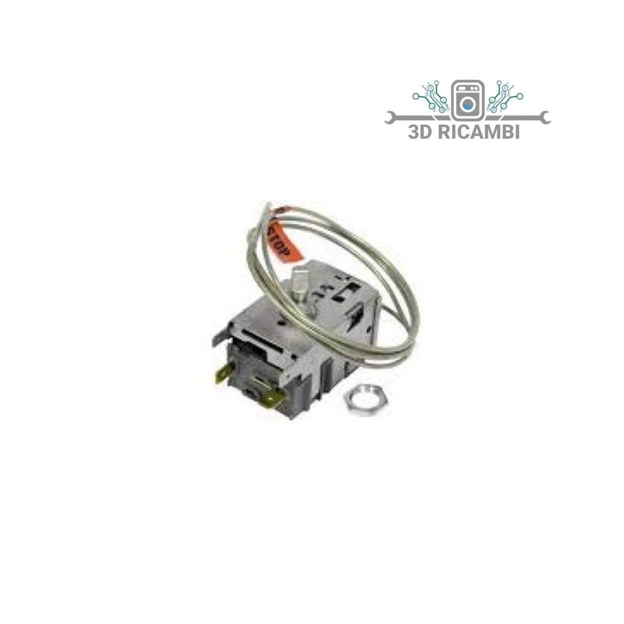 TERMOSTATO PER FRIGORIFERO ARISTON INDESIT C00143906  A 3 CONTATTI CON BULBO DI  700mm
