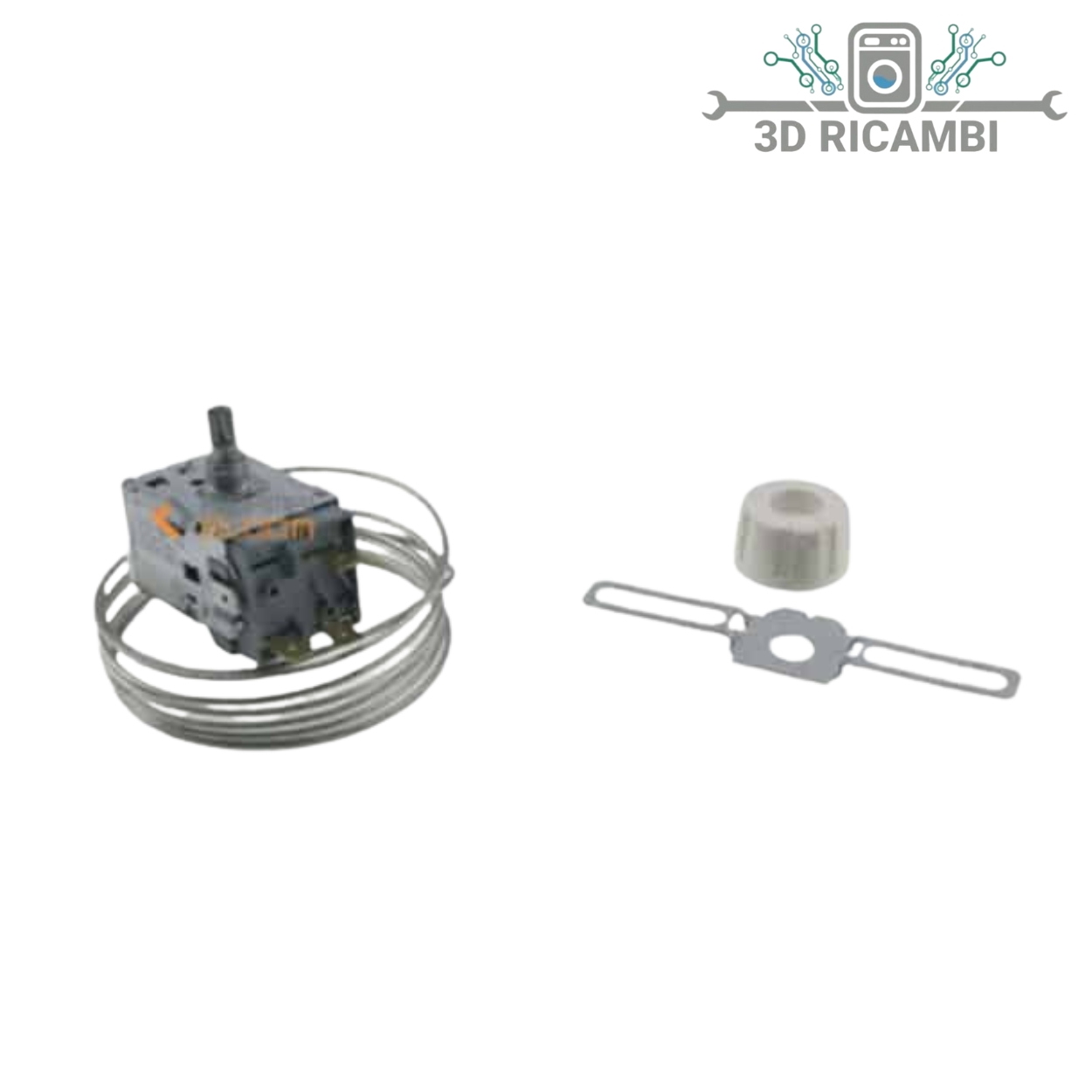 TERMOSTATO UNIVERSALE PER  FRIGORIFERO 27FR501 A 3 CONTATTI CON BULBO DA 2000mm