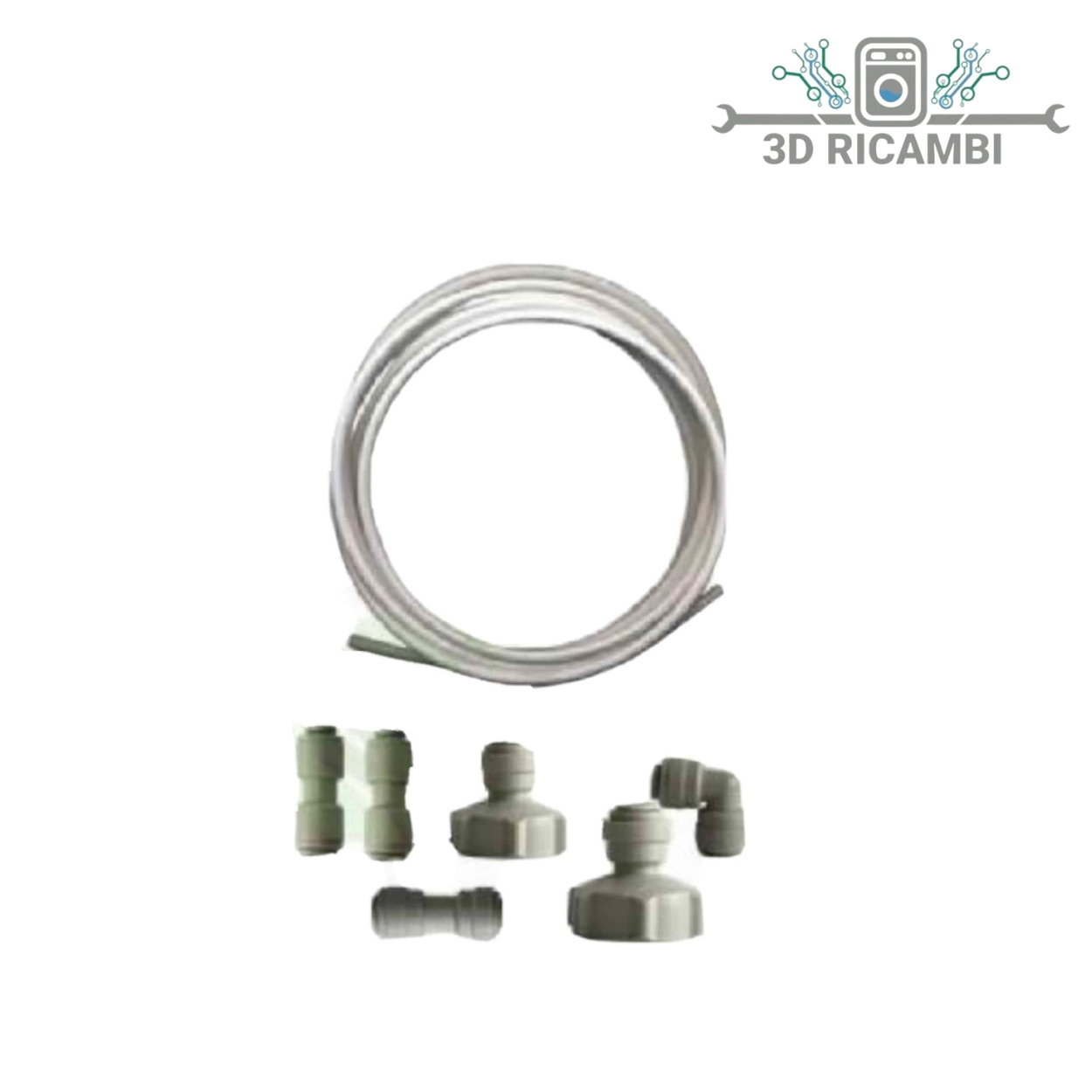 KIT UNIVERSALE PER CARICO ACQUA FRIGORIFERI CON TUBO 6MT+ RACCORDI 25FR110