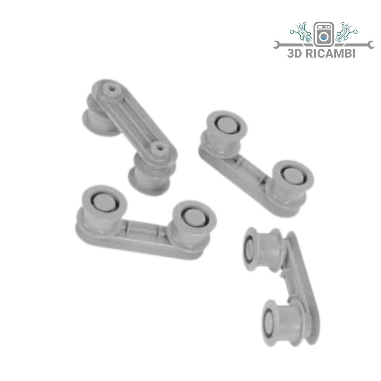 KIT SUPPORTI RUOTE LAVASTOVIGLIE REX 50299970009