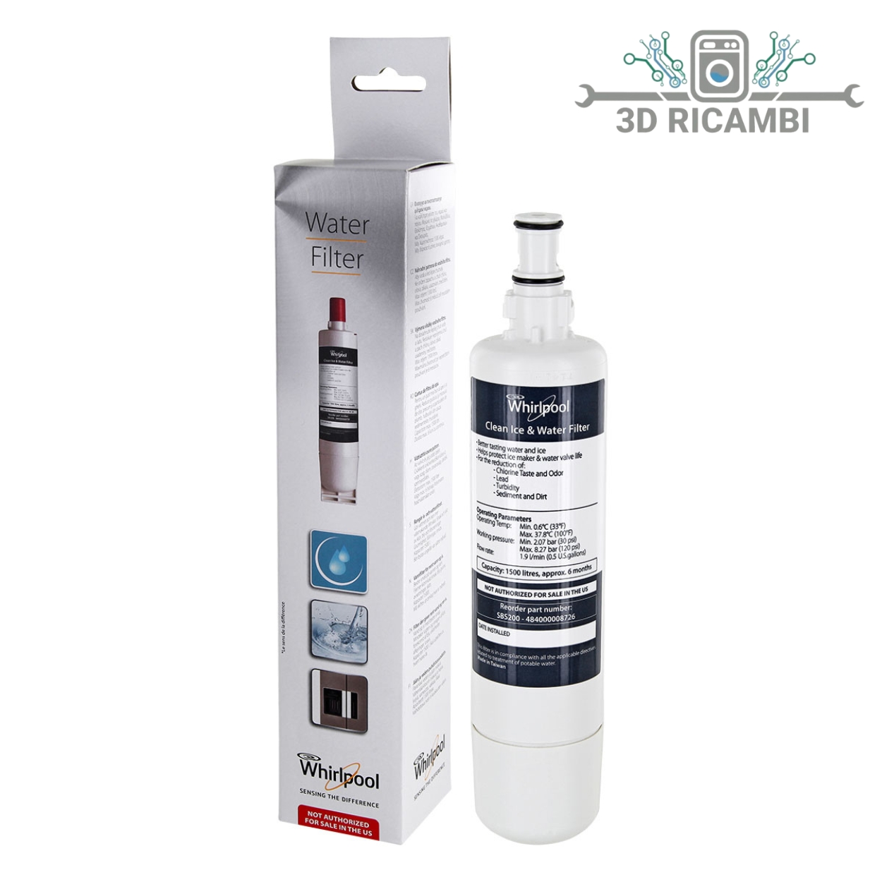 FILTRO FRIGO WHIRPOOL 484000008726