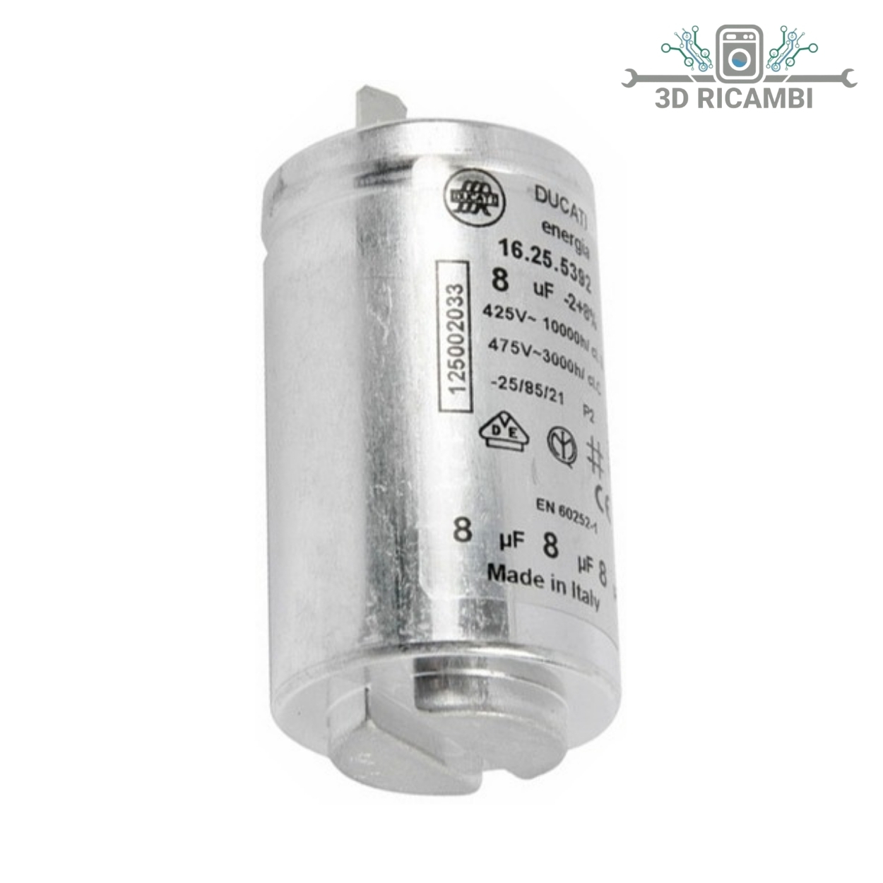 CONDENSATORE 8UF ASCIUGATRICE REX 1250020334