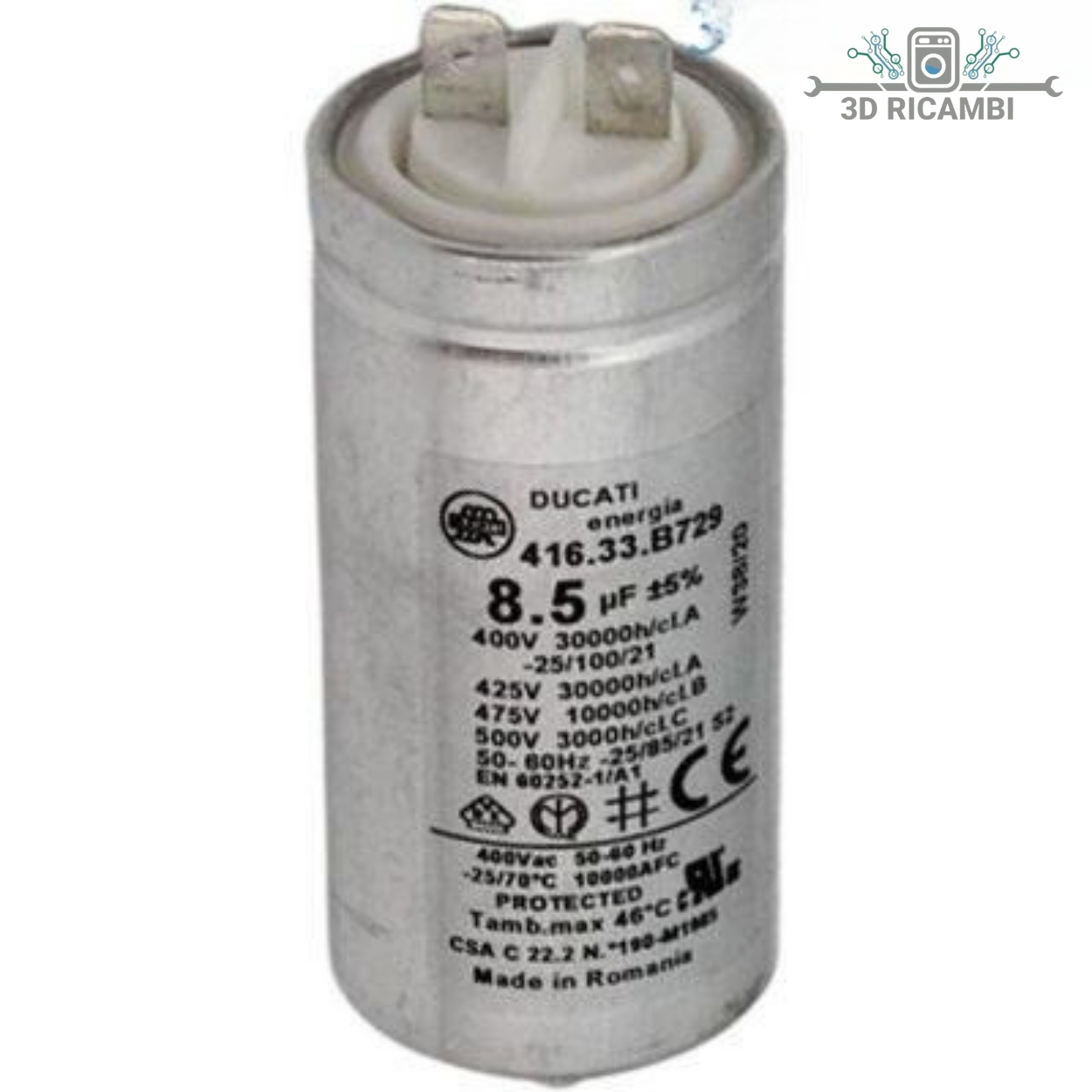 CONDENSATORE 8.5UF ASCIUGATRICE ARISTON C00258619